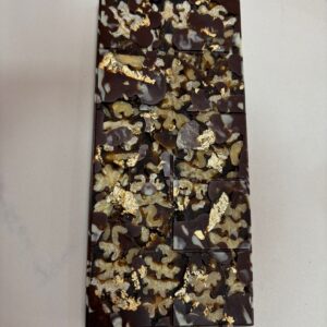 Tablette de chocolat noir sudjux arménien, feuilles d’or